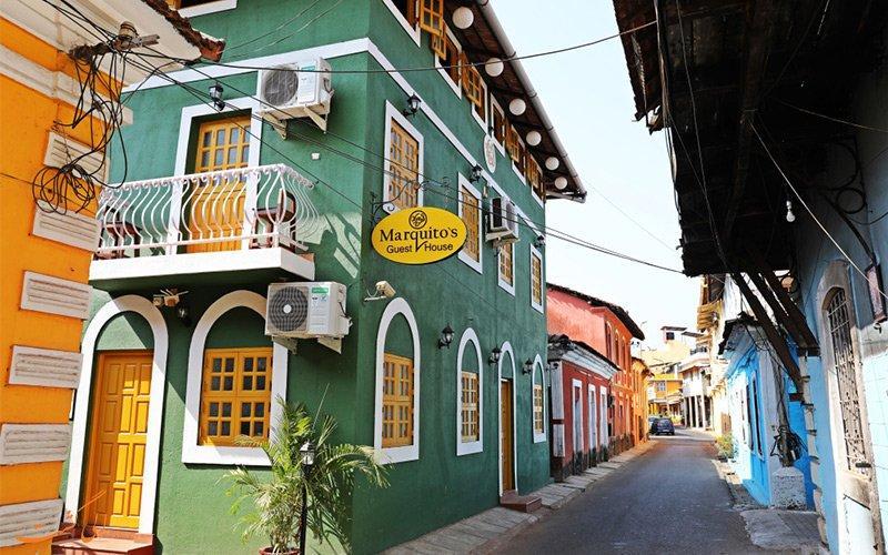 محله فانتین هاس در گوا، دری به میراث امپراتوری پرتغال